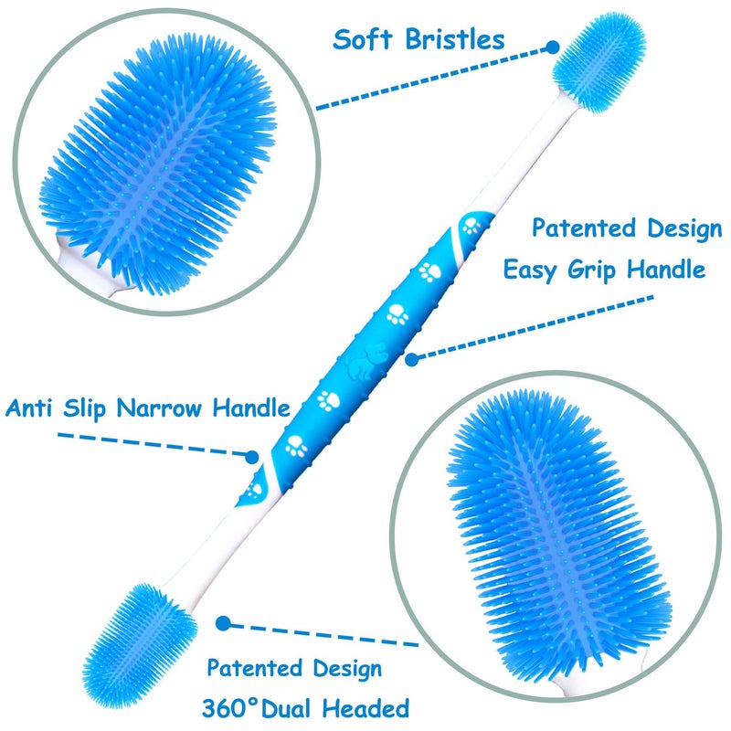 PenVinoo 360 Â° Dog Toothbrush Pet Toothbrush 360 Â° Finger Toothbrush Medium and Large Dogs - Image 2